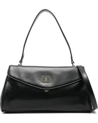 Twinset - Borsa Tote Con Placca Logo - Lyst