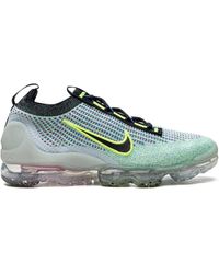 Nike - Air Vapormax Flyknit 2021 'Volt/-Photo-Metallic' Sneakers - Lyst