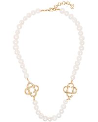 Casablancabrand - Logo-pendant Pearl Necklace - Lyst