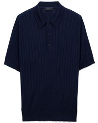 Prada - Cashmere And Silk Polo Shirt - Lyst
