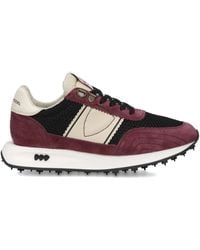 Philippe Model - Mesh-Panel Suede Low-Top Sneakers - Lyst