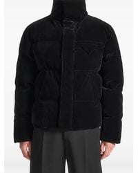 Manière De Voir - Velvet Puffer Padded Jacket - Lyst