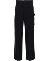 Marni - Pantaloni in lana blu navy - Lyst