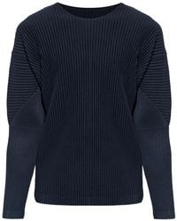 Homme Plissé Issey Miyake - Long-Sleeved Pleated T-Shirt - Lyst