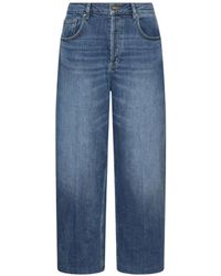 Marella - Faded Wide-Leg Jeans - Lyst