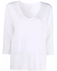 Majestic Filatures - Vネック ロングtシャツ - Lyst