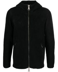 Giorgio Brato - Zip-up Leather Hooded Jacket - Lyst