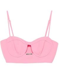 SIMONA CORSELLINI - Cut-Out Cropped Top - Lyst