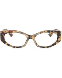 Versace - Lunettes De Vue À Effet Écailles De Tortue - Lyst
