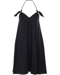 Loewe - Midi-Jurk Met Geknoopt Detail - Lyst