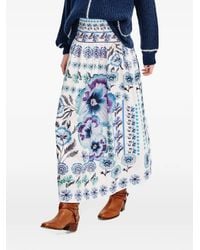 Carolina K - Cata Floral-Print Maxi Skirt - Lyst