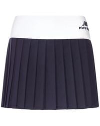 Miu Miu - X New Balance Pleated Mini Skirt - Lyst