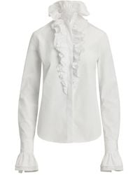 Ralph Lauren - Camisa con detalle de volantes - Lyst