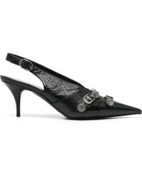 Balenciaga - Cagole 70Mm Slingback Pumps - Lyst