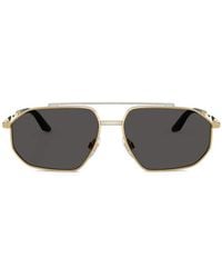 Dolce & Gabbana - Geometric-Frame Double-Bridge Sunglasses - Lyst
