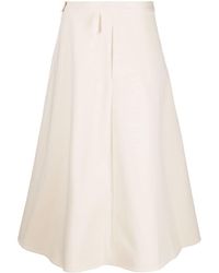 Moncler - Cotton Midi Skirt - Lyst