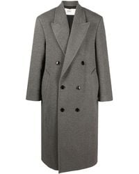 Ami Paris - Double-breasted Long Coat - Lyst