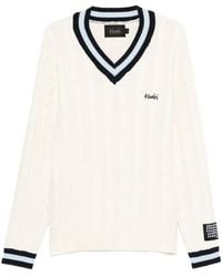 Ksubi - Cable-Knit V-Neck Sweater - Lyst