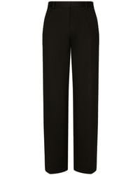 Dolce & Gabbana - Pressed-crease Tailored-cut Trousers - Lyst