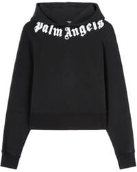 Palm Angels - Hoodie Met Logoprint - Lyst