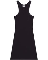 Courreges - Cotton Mini Dress With Racerback Design - Lyst