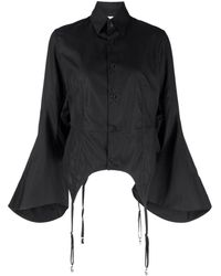 Noir Kei Ninomiya - Braces-detail Long-sleeve Shirt - Lyst