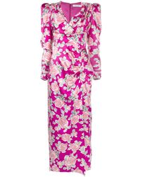 Alessandra Rich - Vestido con estampado floral - Lyst