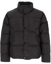 Stone Island - 4100109 Crinkle Reps Ny Down Jacket With Wind Resistance And Anti-Drop - Lyst