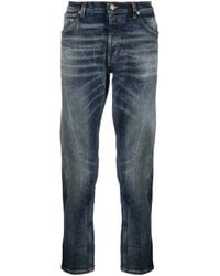 Dondup - Whiskering-Effect Cotton Jeans - Lyst