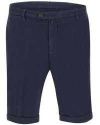 Briglia 1949 - Honeycomb-Texture Turn-Up Shorts - Lyst