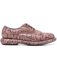 Martine Rose - Snake-print Leather Oxford Shoes - Lyst