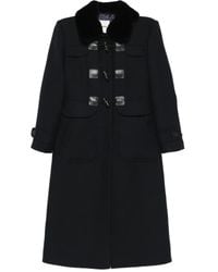 Sandro - Cappotto Con Collo - Lyst