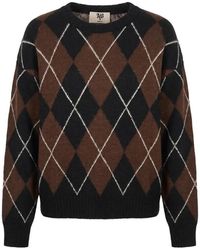 Aniye By - Rebby Argyle-Knit Sweater - Lyst