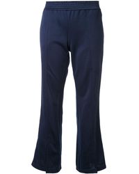 GOODIOUS Flared Track Pants - Blue