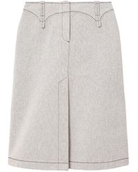 Tory Burch - Cotton Canvas Skirt - Lyst