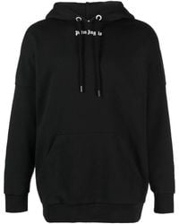 Palm Angels - Logo Hoodie Black - Lyst