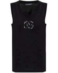 Dolce & Gabbana - Cotton Tank Top - Lyst