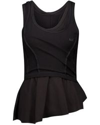 Natasha Zinko - Asymmetric Peplum-Hem Tank Top - Lyst