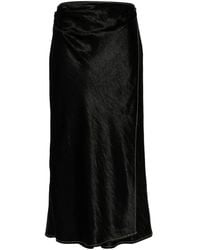 Acne Studios - Satin Wrap Midi Skirt - Lyst