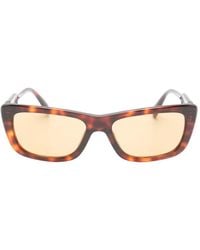 Miu Miu - Tortoiseshell-Effect Rectangle-Frame Sunglasses - Lyst