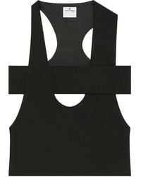Courreges - U-Neck Top With Cut-Out Detailing - Lyst