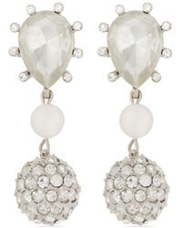 Oscar de la Renta - Cactus Pearl-embellished Drop Earrings - Lyst
