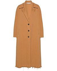 Palm Angels - Raw Cut-Hem Single-Breasted Coat - Lyst