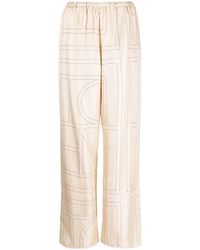 TOTEME - Monogram Silk Pj Bottoms - Lyst