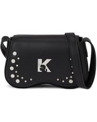 Karl Lagerfeld - Mini Umhängetasche mit Nieten - Lyst