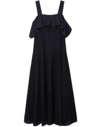 3.1 Phillip Lim - Ruffled Broderie Midi Dress - Lyst