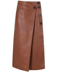 IRO - Rimera Leather Skirt - Lyst