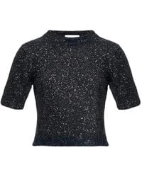 Erdem - T-Shirt À Coupe Crop - Lyst