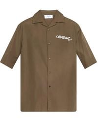Off-White c/o Virgil Abloh - Camisa con logo estampado - Lyst