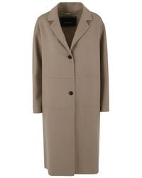 Kiton - Button-Fastening Cashmere Coat - Lyst